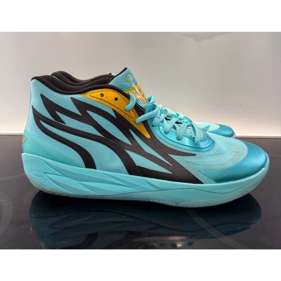 Puma Lamelo Ball MB.02 Honeycomb Aqua / Black Men\'s Size 11 Basketball Shoes main image 8
